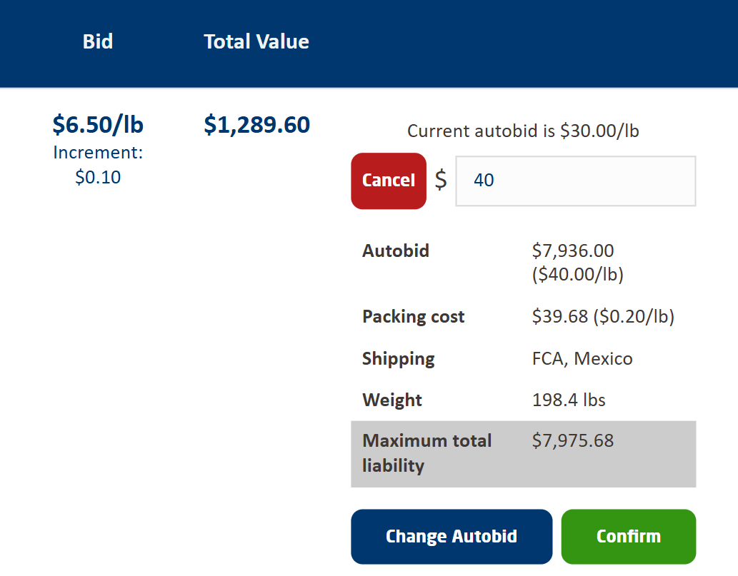 change autobid