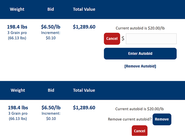 remove autobid